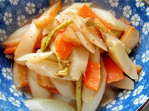 ウドと薩摩揚げの煮物